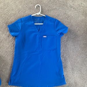 Figs Royal Blue scrub top size xxs